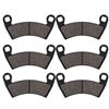 Motorcycle Front and Rear Brake Pads for POLARIS Ranger 700 Crew EFI 800 RZR XP4 900 RZR-4 Diesel XP 1000 XP900 XP1000