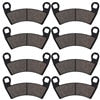 Motorcycle Front and Rear Brake Pads for POLARIS Ranger 700 Crew EFI 800 RZR XP4 900 RZR-4 Diesel XP 1000 XP900 XP1000