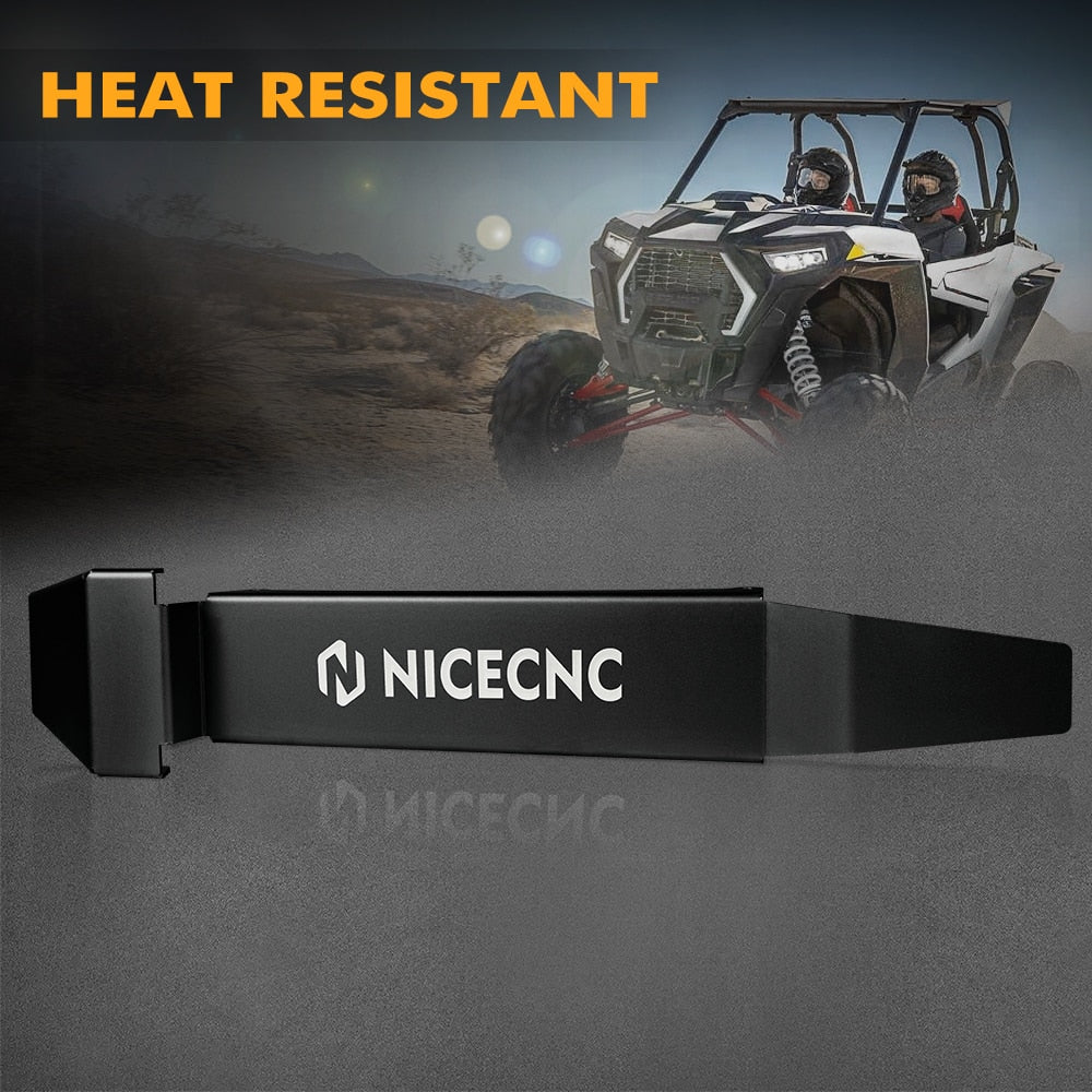 NiceCNC UTV for Polaris RZR XP 4 TURBO 2016-2019 2017 TURBO S 2018-2019 MD 2018 Exhaust Muffler Cover Guard Protector Aluminum