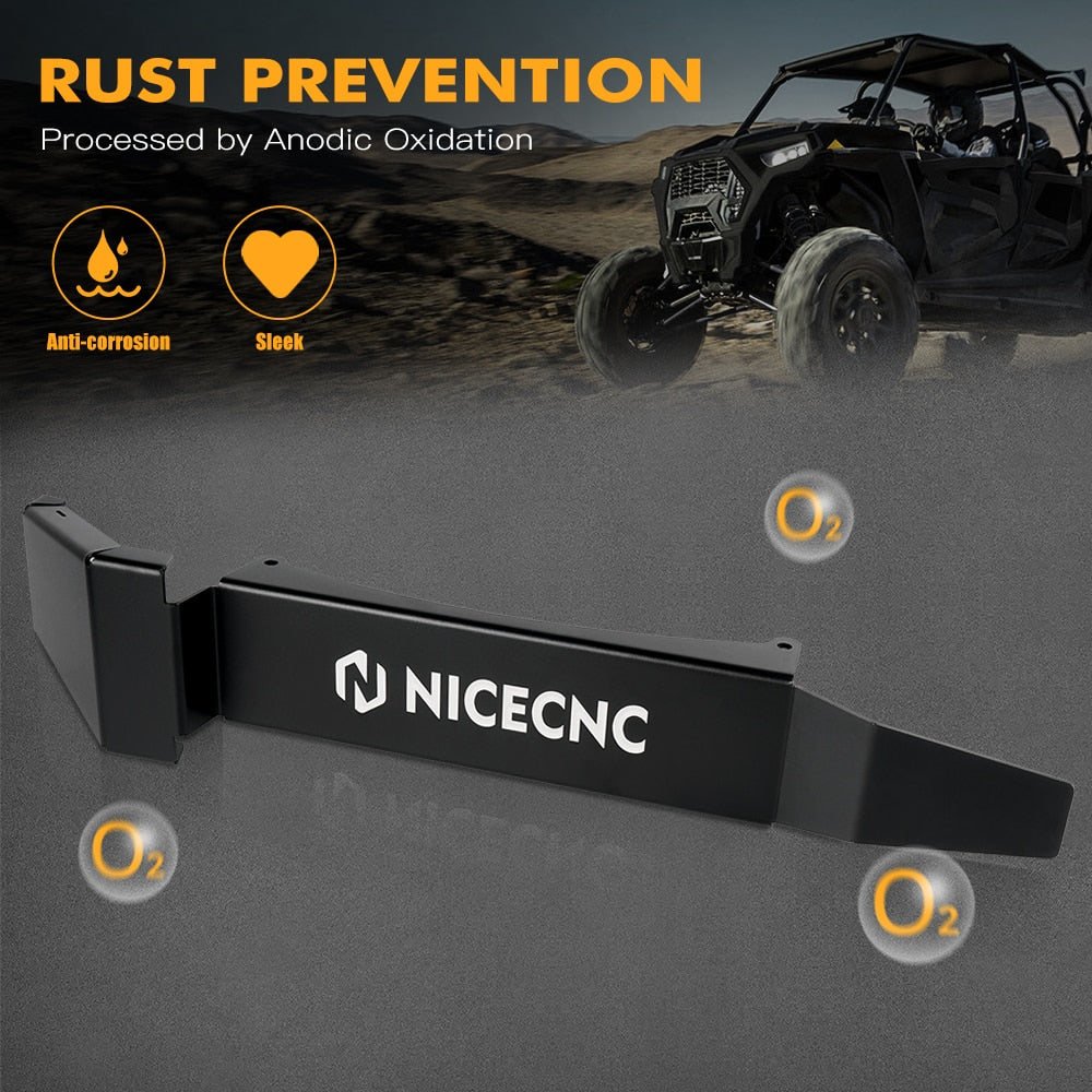 NiceCNC UTV for Polaris RZR XP 4 TURBO 2016-2019 2017 TURBO S 2018-2019 MD 2018 Exhaust Muffler Cover Guard Protector Aluminum