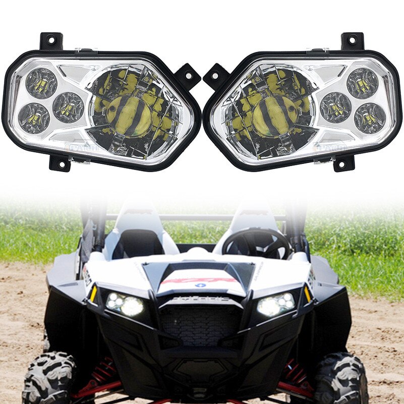 ATV Accessories Led Lights Atv Headlights For 2012-2013 Polaris RZR Side X Sides and 2012-2013 Sportsman RZR 800 900 570.