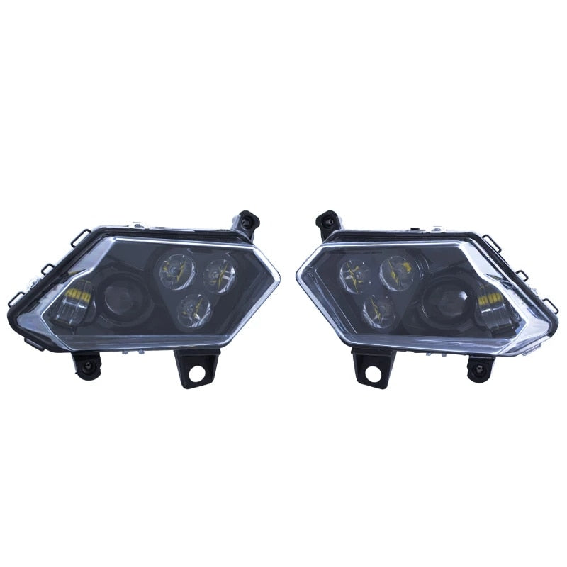 Black LED Front Light Headlight For ATV Can Am Maverick X3 2017 2018