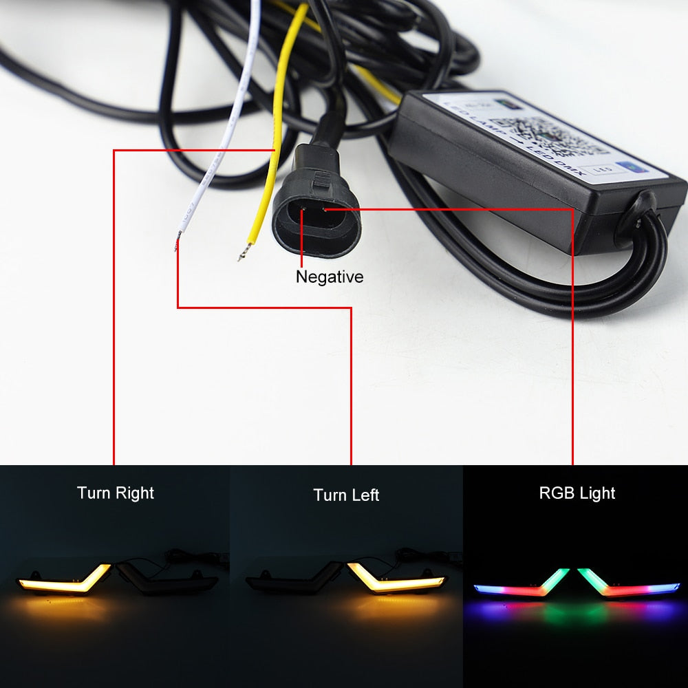 LED Turn Signal Light RGB for Can-Am Defender & Defender Max 2020+ / Commander Max 2021+