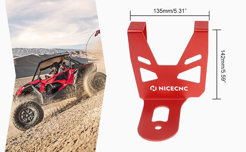 NiceCNC Cooler Brackets Mounts Heatsink Holder For Polaris RZR XP XP4 1000 2018-2021 2019 2020 TURBO 20-21 UTV Accessories