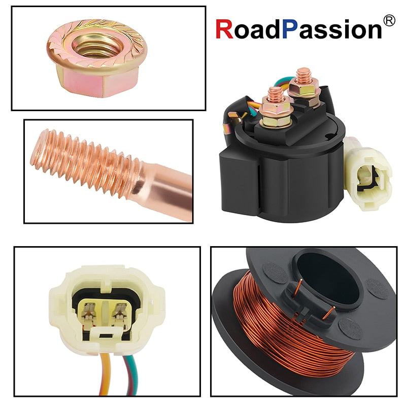 Road Passion High Quality Motorcycle Starter Relay For Honda TRX250TM TRX250TE FourTrax Recon TRX250 TRX 250 TM TE ES