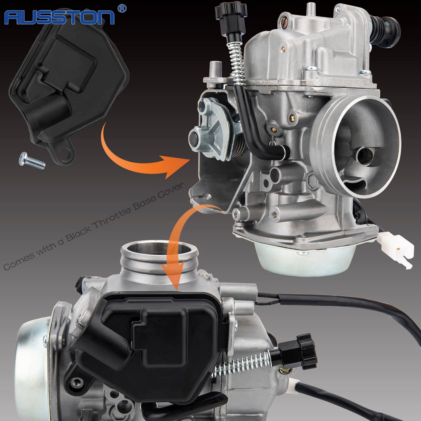 TRX350 Carburetor for Honda Rancher 350 TRX350TM TRX350TE 350ES 350FE 2000-2006 4 Stroke ATV New Carb w/Air Filter Oil Filter