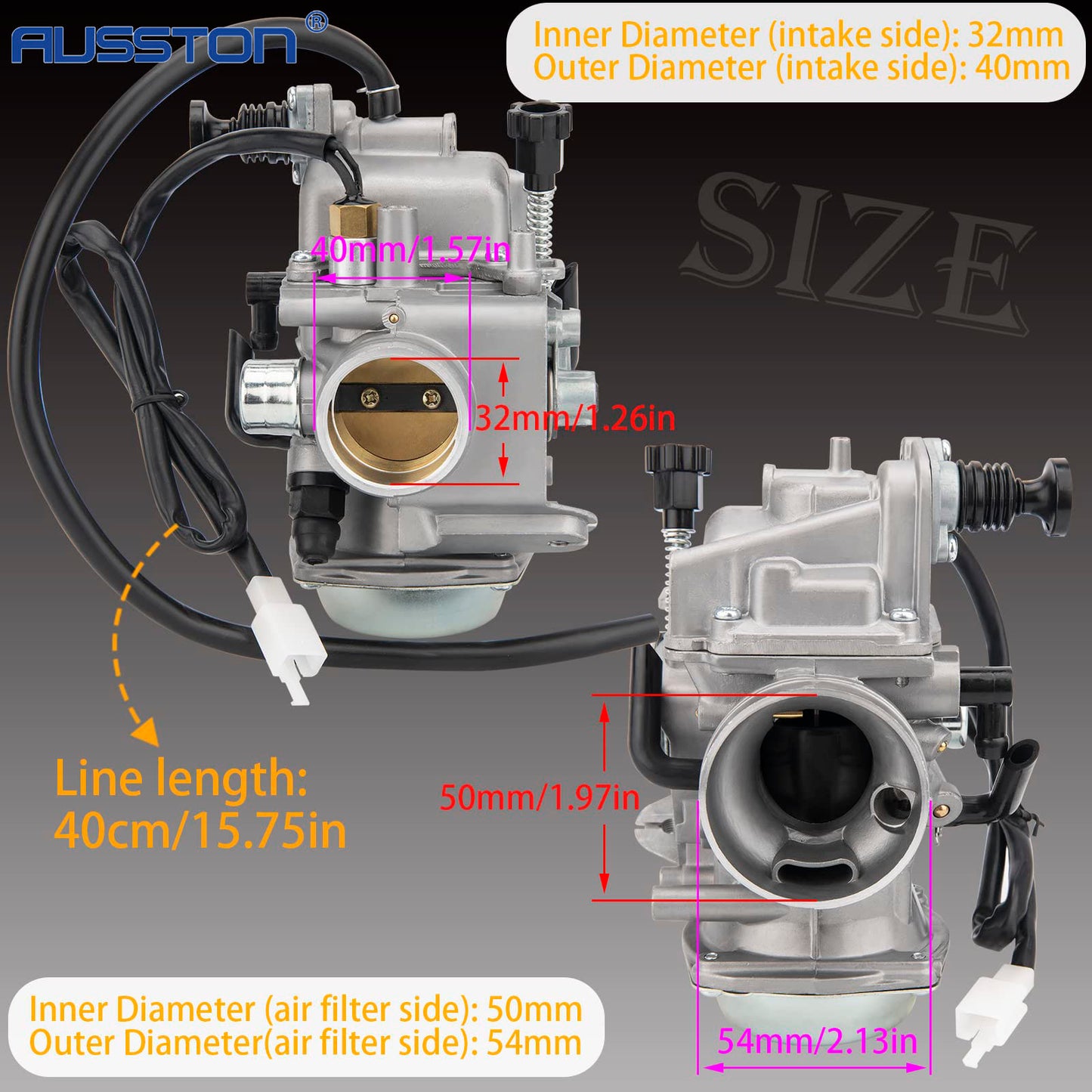 TRX350 Carburetor for Honda Rancher 350 TRX350TM TRX350TE 350ES 350FE 2000-2006 4 Stroke ATV New Carb w/Air Filter Oil Filter