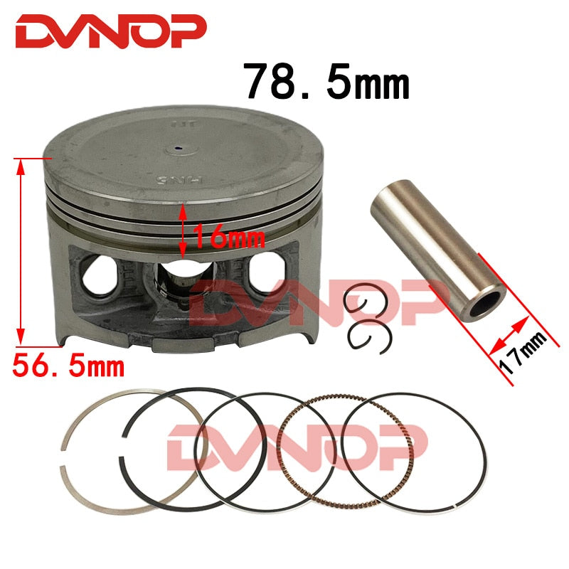 For Honda TRX 350 TRX350 2000 - 2006 UTV ATV Piston Ring Gasket KIT Piston Set Ring 78.5MM