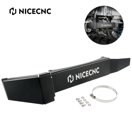 NiceCNC UTV for Polaris RZR XP 4 TURBO 2016-2019 2017 TURBO S 2018-2019 MD 2018 Exhaust Muffler Cover Guard Protector Aluminum