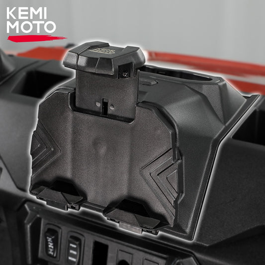 KEMIMOTO UTV GPS Mount Storage Box Electronic Tablet Device Holder Compatible with Polaris Ranger CREW XP 1000 2018-2023